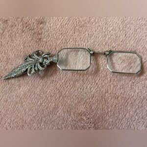 Unique Antique Silver Art Deco Lorgnette